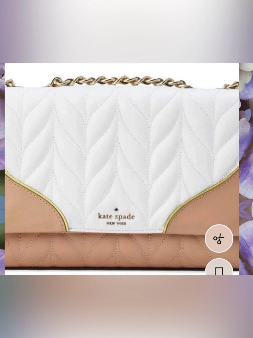 Kate Spade New York Briar Lane Quilted Mini Emelyn Crossbody Bag - Beige/Tan